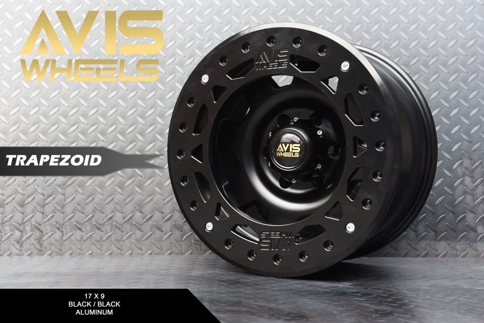 AVIS WHEELS TRAPEZOID BLACK BLACK RING
